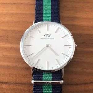 Daniel Wellington watch with silver detail